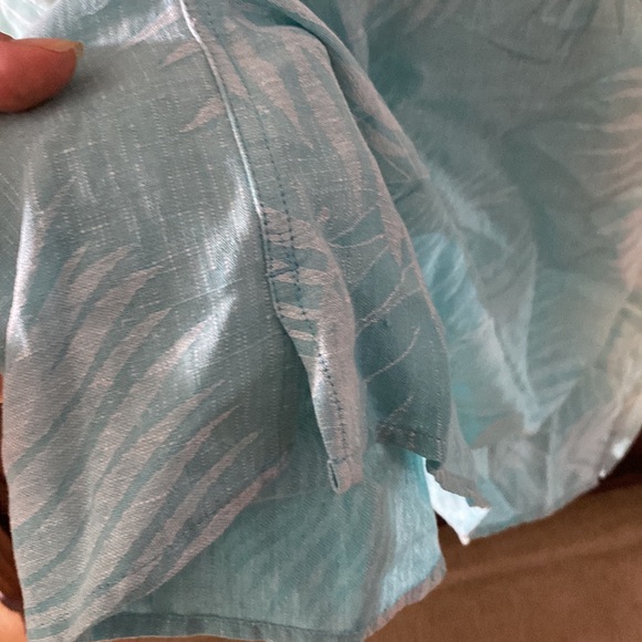 Men’s Tasso Elba brand Hawaiian button down linen shirt, size XXL. - Picture 3 of 6